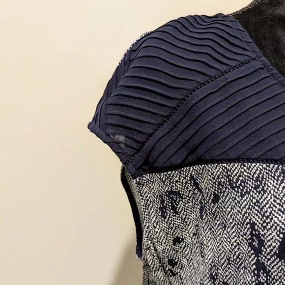 DANIEL RAINN Size XL Womens Navy Blue Shirt Top Blouse Tank Sleeveless Boho - Picture 4 of 6